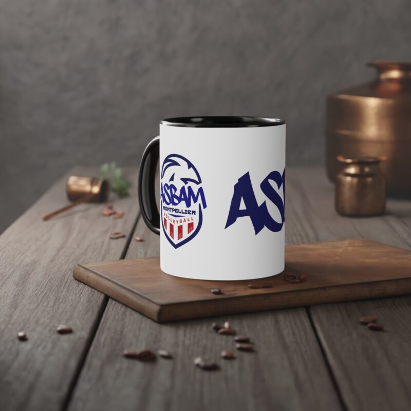 ☕ Mug ASBAM avec intérieur coloré : Le réveil stylé – Image 4