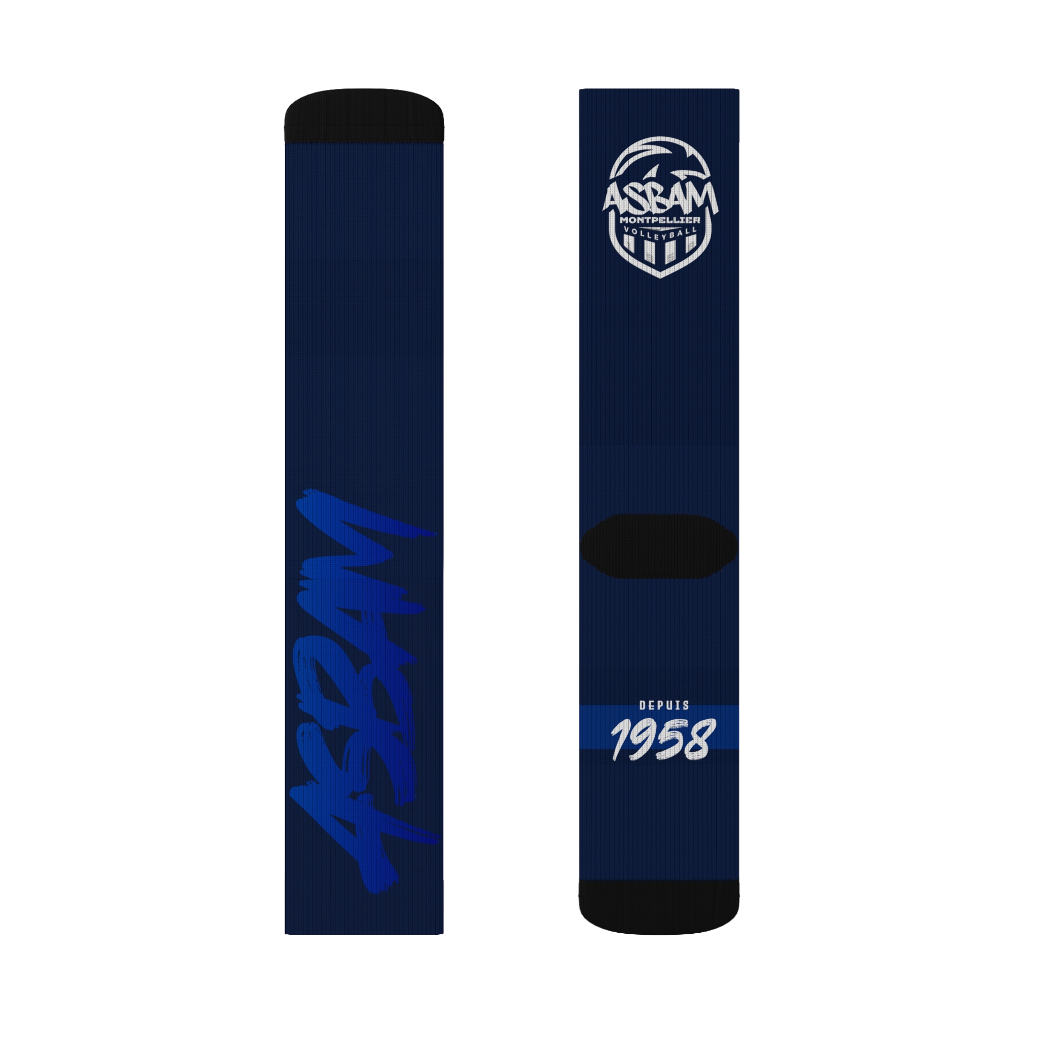 🧦 Chaussettes sport ASBAM à doublure polaire : Confort ultime et esprit d'équipe personnalisé – Image 8