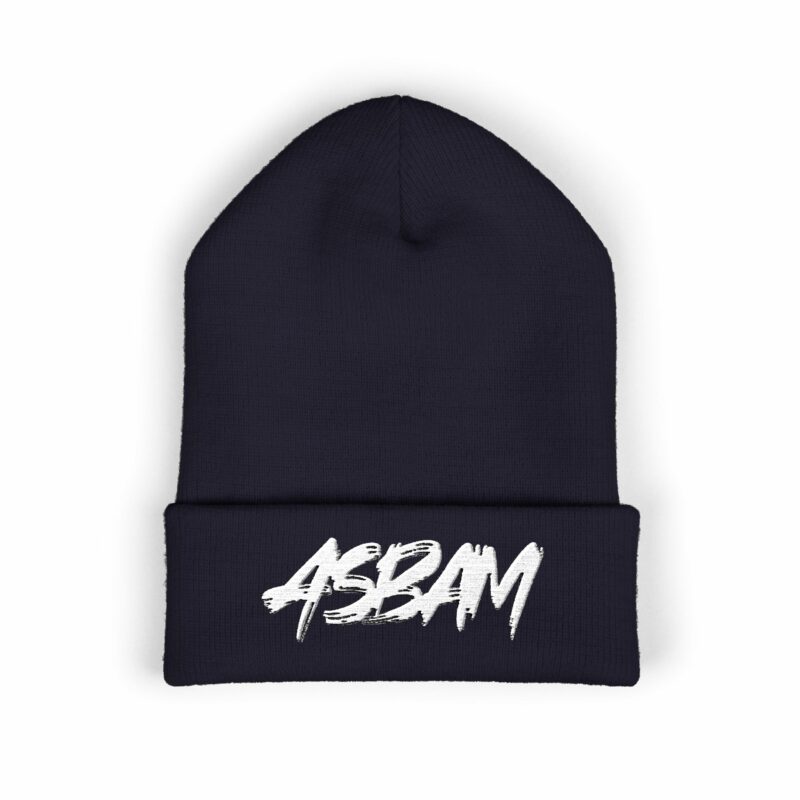 ❄️ Bonnet à revers avec broderie ASBAM : Chaleur unisexe et style unique