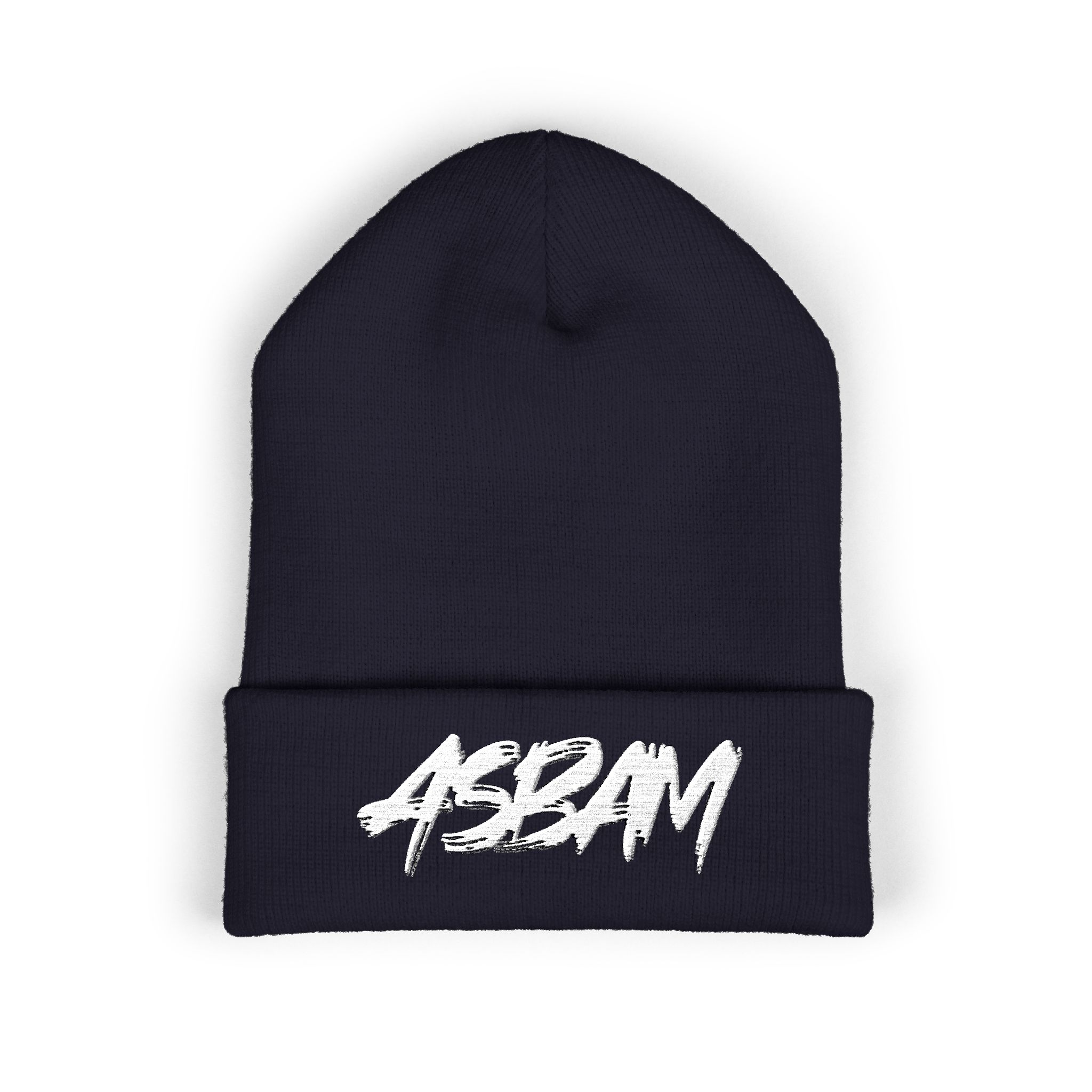 ❄️ Bonnet à revers avec broderie ASBAM : Chaleur unisexe et style unique