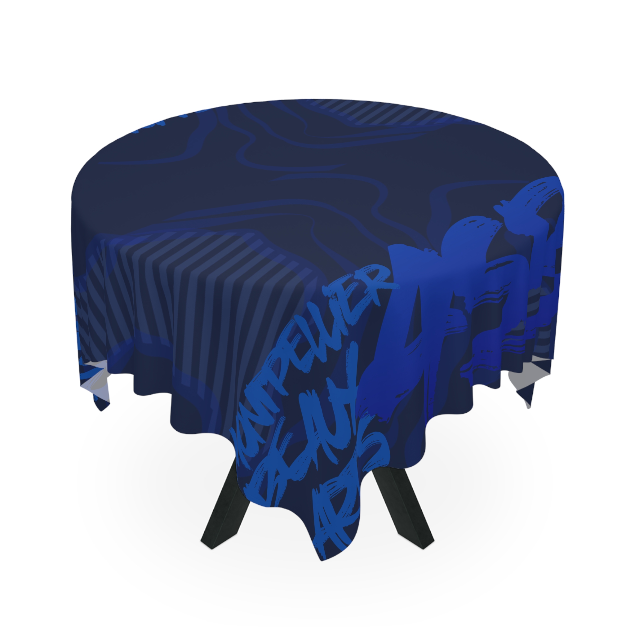 đœïž Nappe Ă©lĂ©gante ASBAM Bleu Marine : DĂ©cor de table haut de gamme pour occasions spĂ©ciales â Image 3