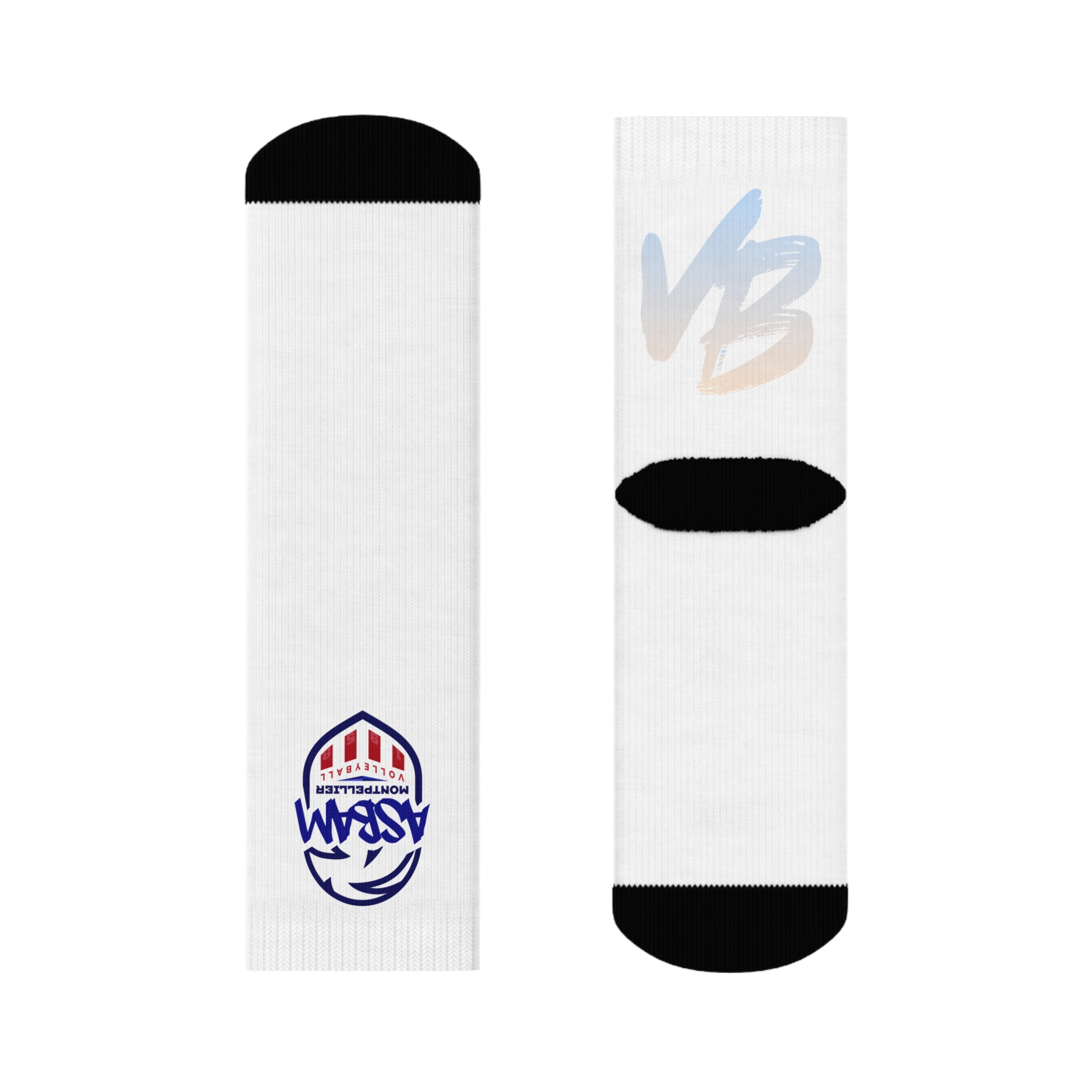 ⚪ Chaussettes sport ASBAM Crew : Doublure feutrée, soutien et style personnalisé – Image 2