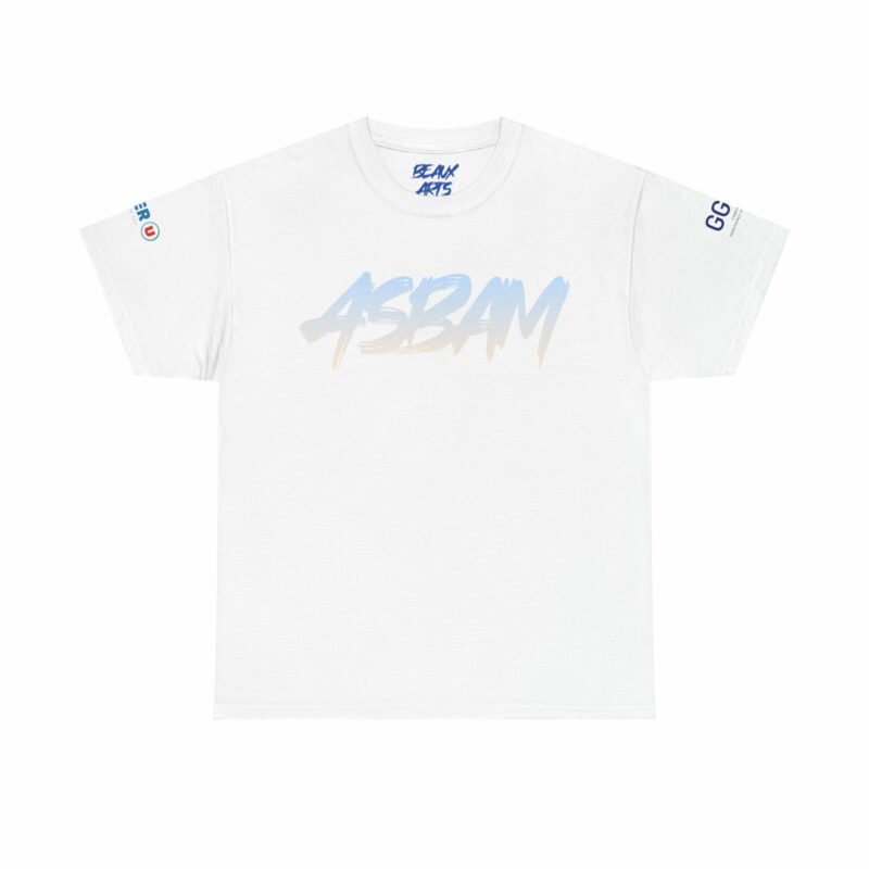 🌟 T-shirt coton épais ASBAM Montpellier V2 : Coupe classique unisexe pour un confort quotidien