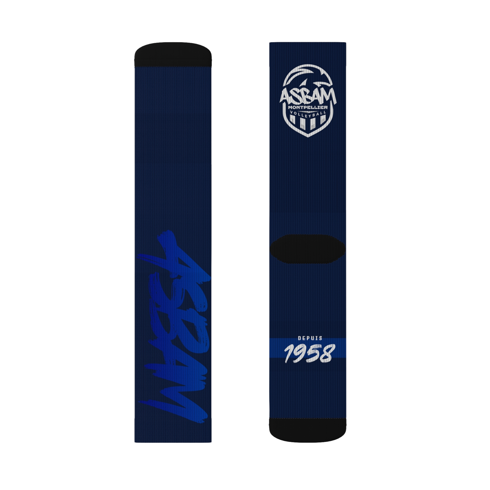 🧦 Chaussettes sport ASBAM à doublure polaire : Confort ultime et esprit d'équipe personnalisé – Image 3