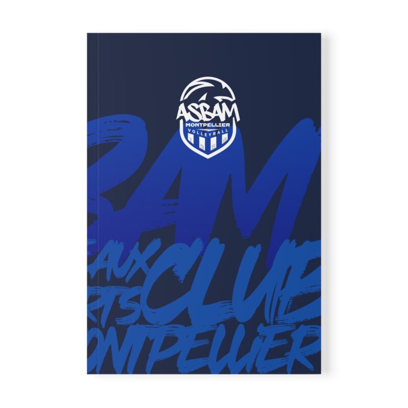 Carnet A5 ASBAM Montpellier – Votre journal de bord Volleyball