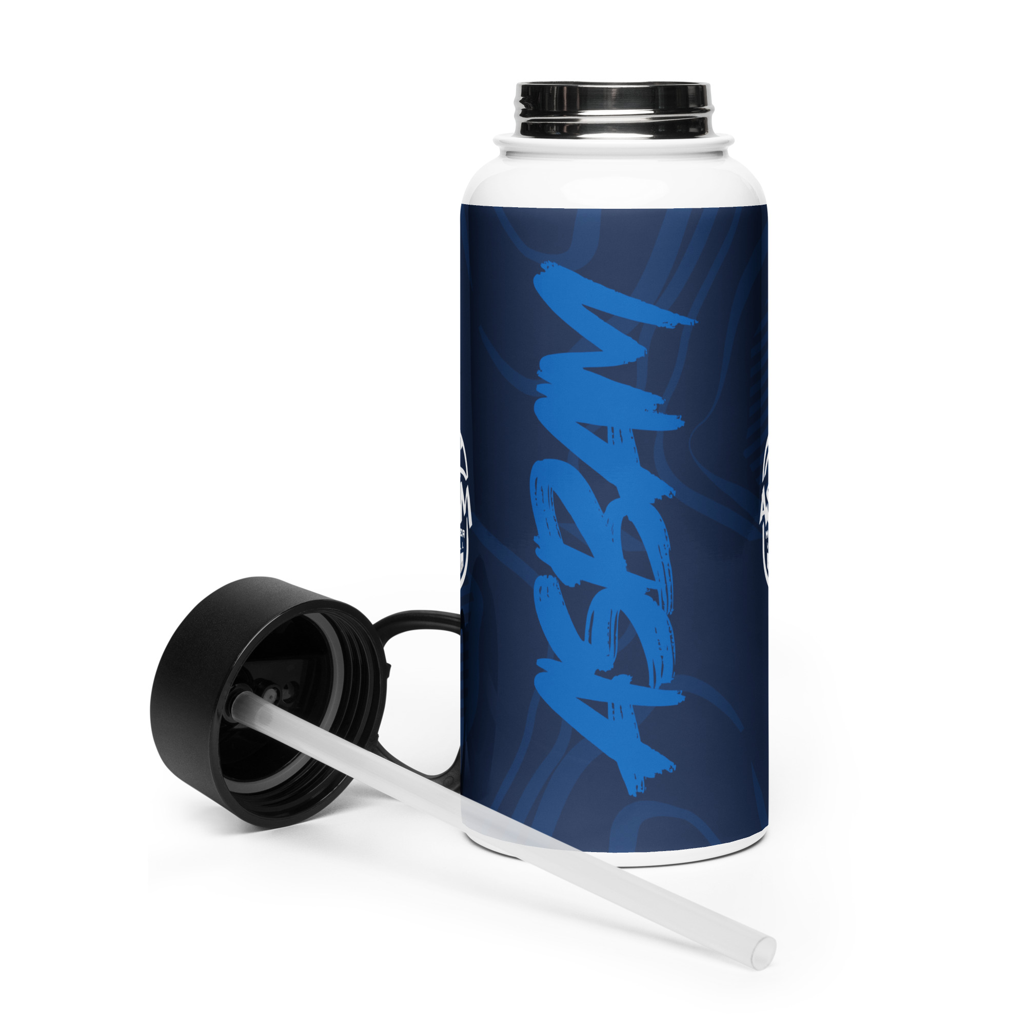 Bouteille d'eau en acier inoxydable avec paille – Image 5