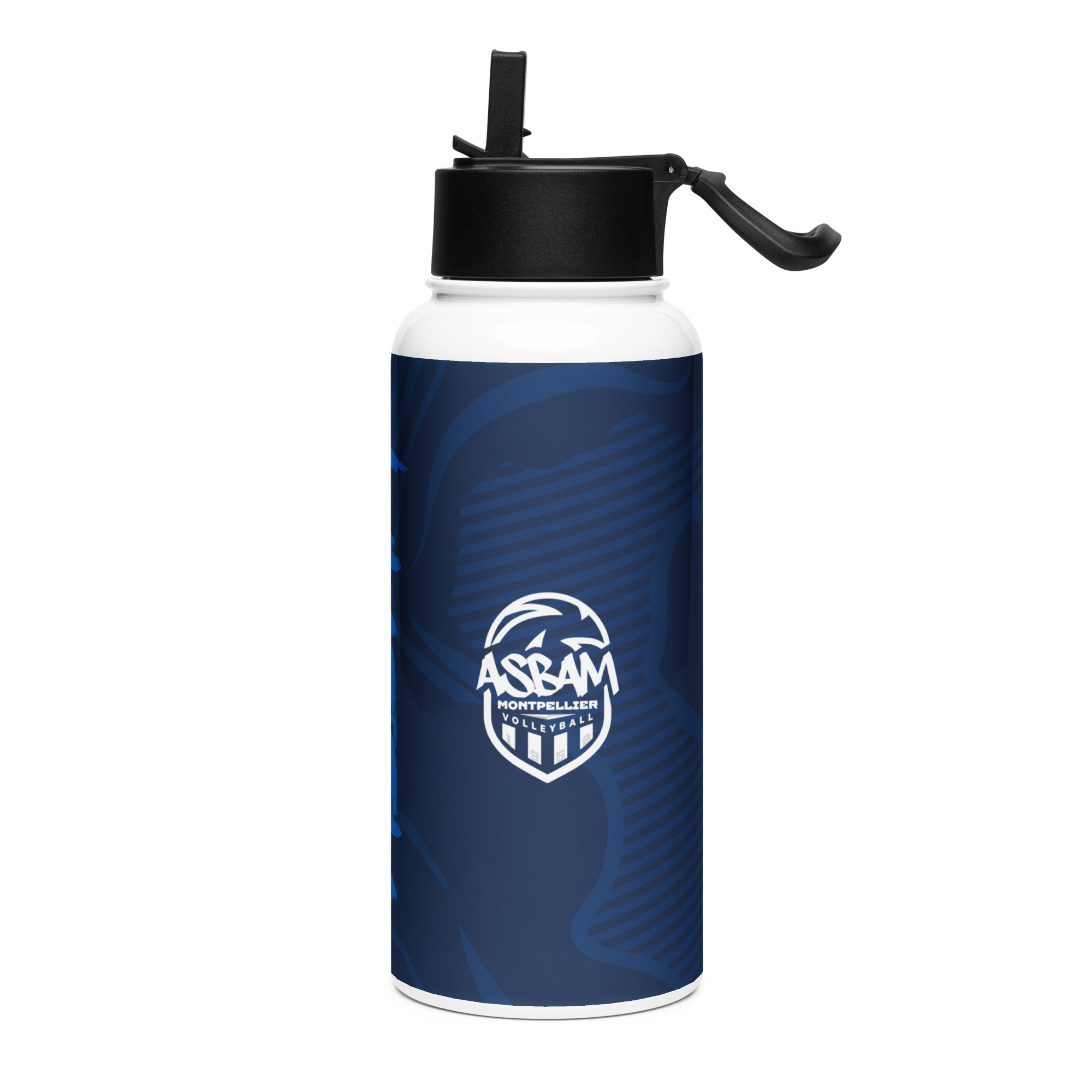 Bouteille d'eau en acier inoxydable avec paille – Image 3