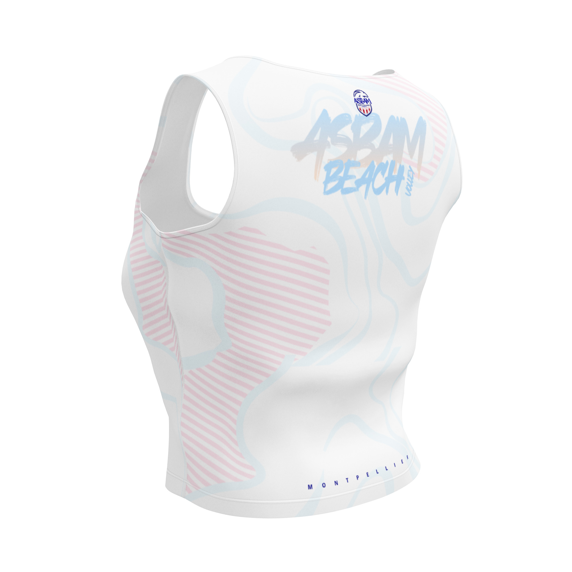 Crop-top Extérieur Beach Volley ASBAM — ASBAM Volleyball Montpellier