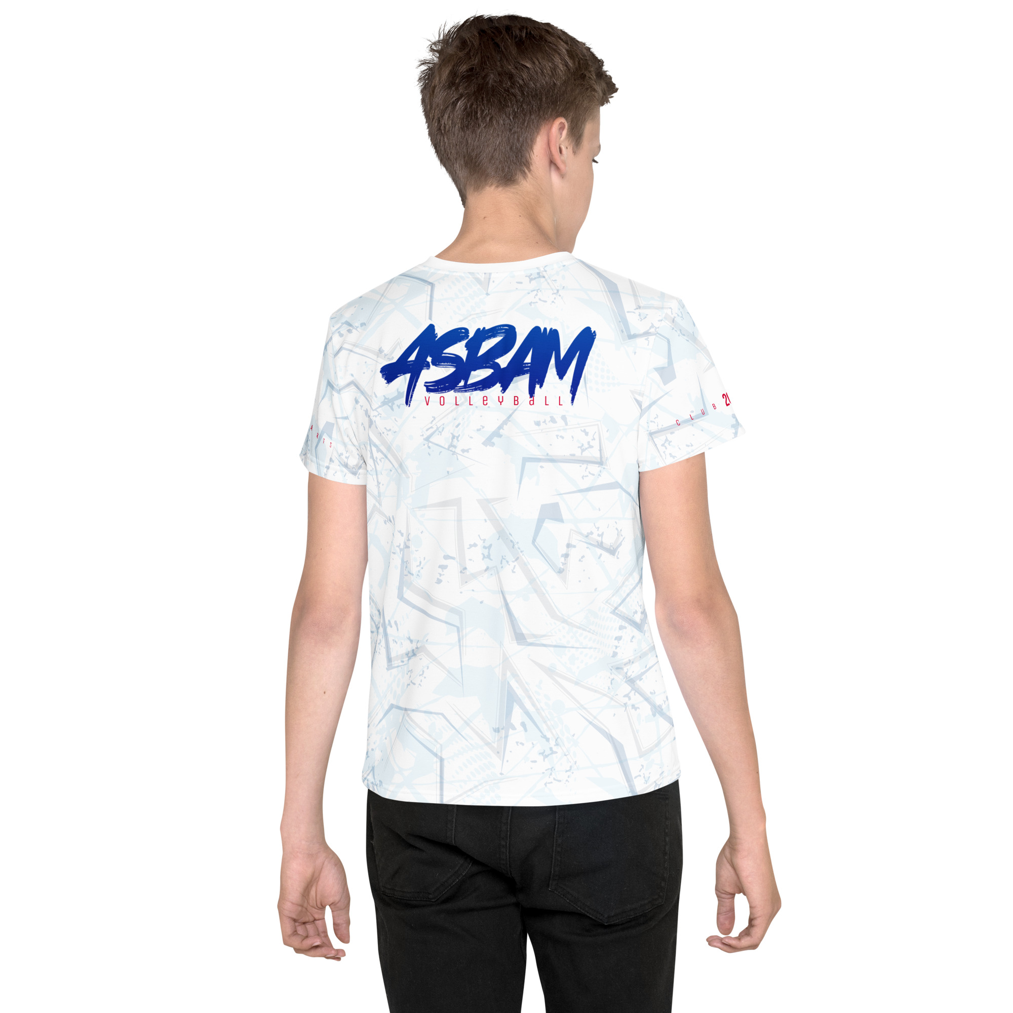 T-shirt col ras du cou adolescent — ASBAM Volleyball Montpellier